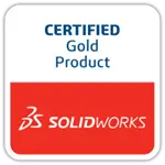 Certified Gold product solidworks logo